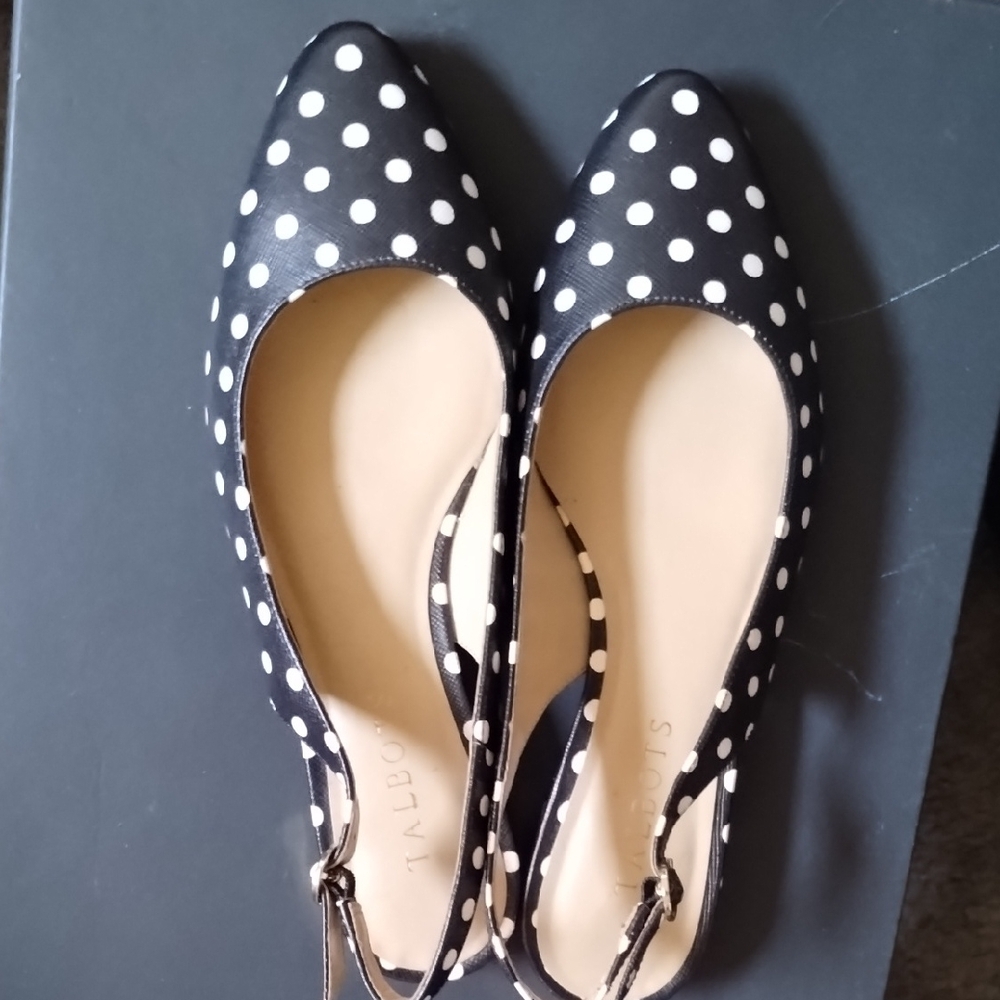 Talbots Black Polka Dot Women's Shoes